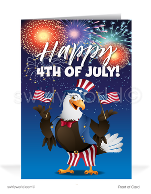 American Eagle Uncle Sam Patriotic Happy 4th of July Independence Day Cards