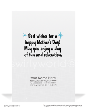 Cartoon Cute Penguin 'To the Coolest Mom' Printed Happy Mother’s Day Cards