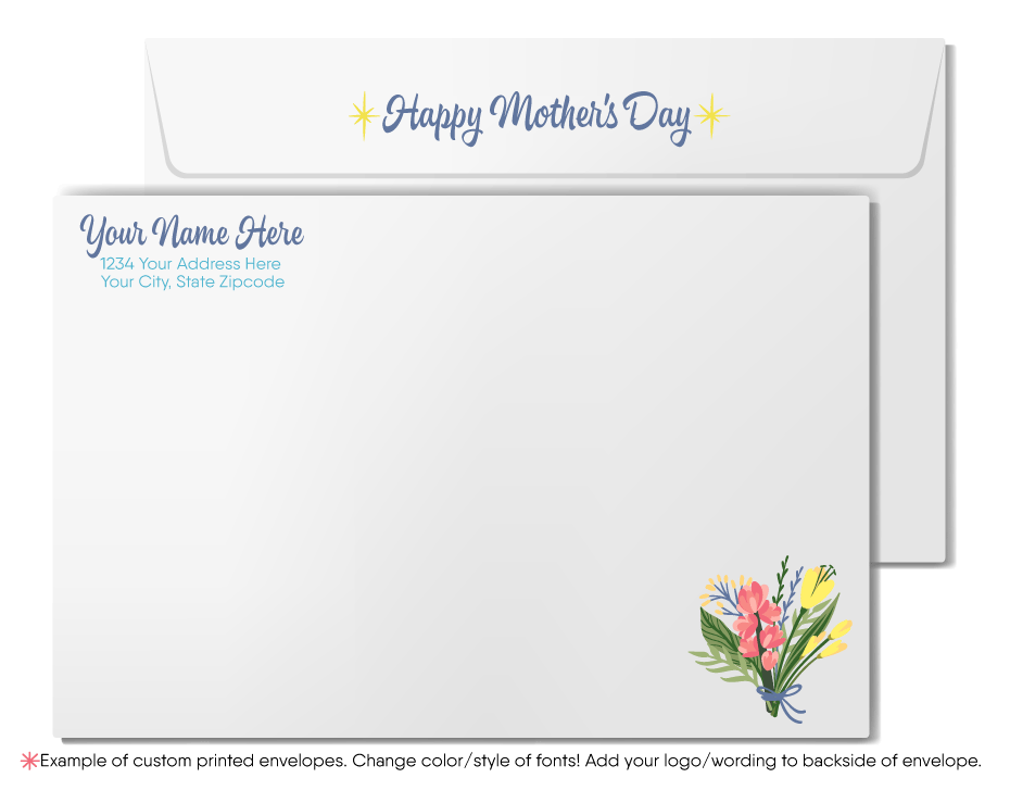 Cartoon Cute Penguin 'To the Coolest Mom' Printed Happy Mother’s Day Cards