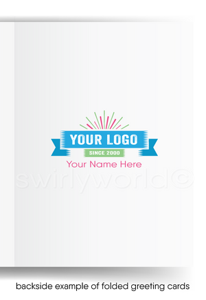 "DONUT What I'd Do Without You" Cartoon Thank You Card for Business