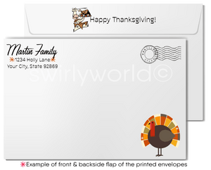 Thanksgiving Greeting Card with Squirrel Couple: "Nut'N Is Better Than..." Personalized Options Available