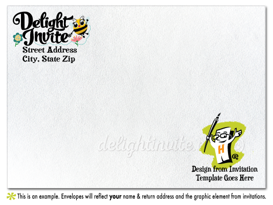 Printed Invitations Envelopes