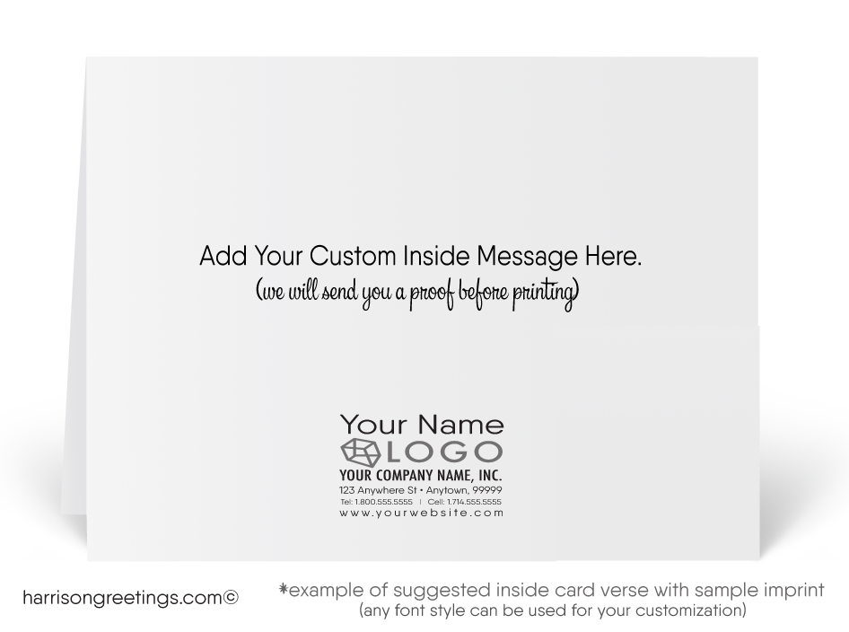 Standard Card Inside Imprint - If Removed While In Your Cart, You Will Not Be Sent A Proof & Your Cards Will Not Be Imprinted.