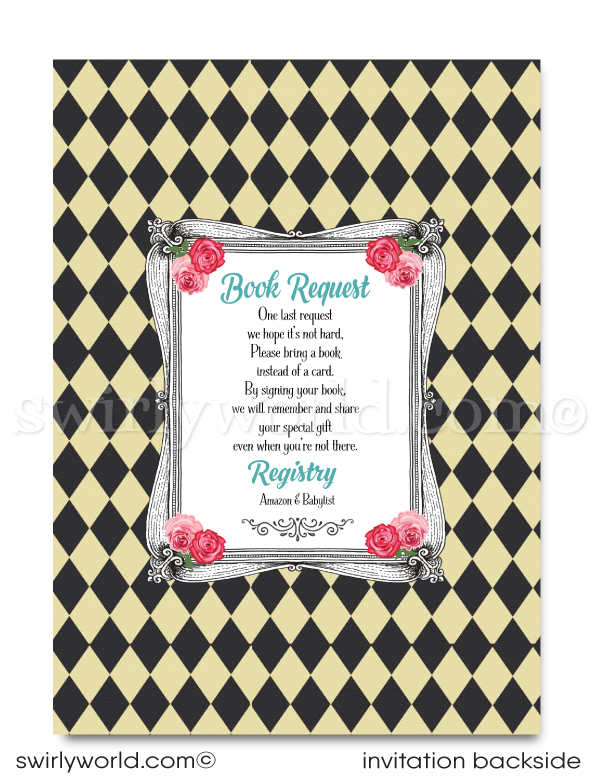 Alice in Wonderland Gifts Sign, off With Her Gifts, Party Sign