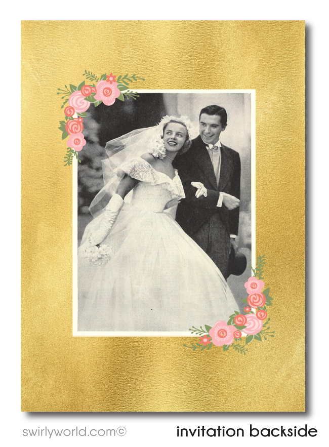 50th Wedding Anniversary Invitations - Swirly World Designs - swirly-world-design 50th Wedding Anniversary Invitations - Swirly World Designs - swirly-world-design