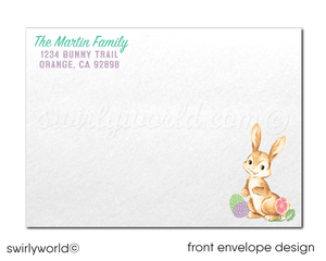 Vintage Easter Bunny Egg Hunt Easter Party Invitation Digital Download