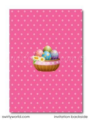 Darling Easter Egg Hunt Invitation Design for Instant Digital Download