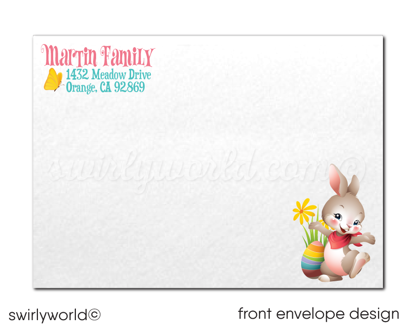 Adorable Easter Egg Hunt Party Invitations for Digital Download