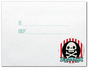 Cute Retro Pirate Captain Valentine's Day Cards for Girls Digital Download