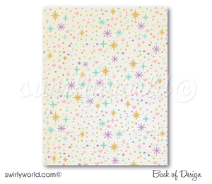 Whimsical Magical Pastel Unicorn Valentine's Day Card Digital Download for Girls