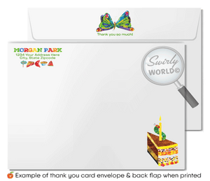 Celebrate your baby's 1st birthday with our Vintage Hungry Little Caterpillar Invitation & Thank You Card Set! 🐛🎉 Featuring classic 1960s caterpillar illustration, vibrant and playful design. Gender-neutral digital download with matching envelopes. Perfect for a nostalgic, memorable celebration!