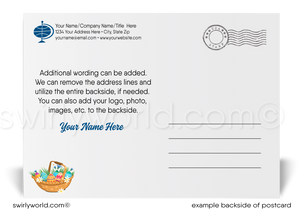 Vintage Spring Happy Easter Postcards for Business