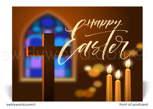 Modern Cross Christian Religious Easter Postcards