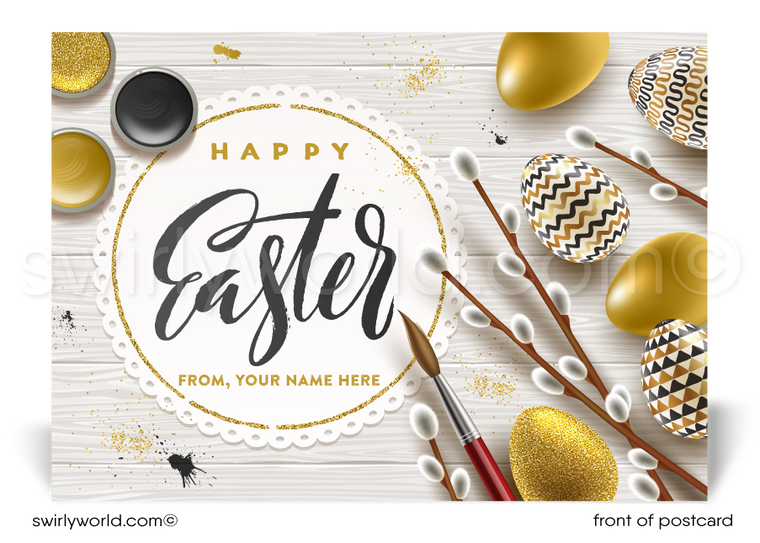 usiness professional happy Easter postcards