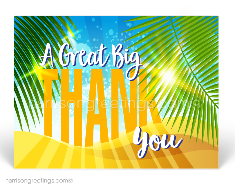 Professional Thank You Postcards for Business