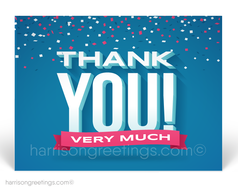 Corporate Thank You Postcards for Customers