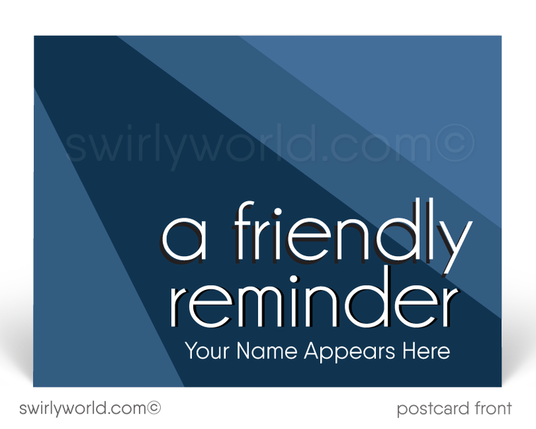 A Friendly Reminder Appointment Insurance Postcards