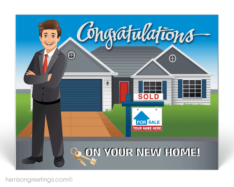 Congratulations on New Home Postcards for Realtors