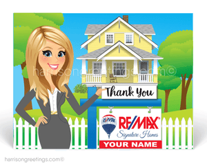 female blonde realtor 