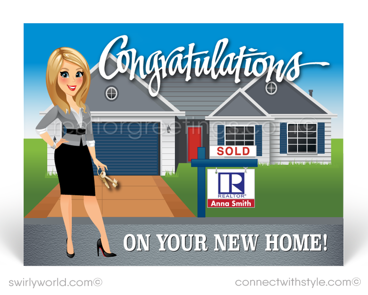 Congratulations on New Home Postcards for Realtors