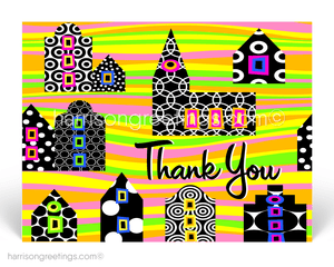 Retro Modern Thank You Postcards for Realtors
