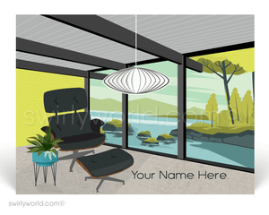 1960's Retro Modern Eames Chair Mid-Century Office