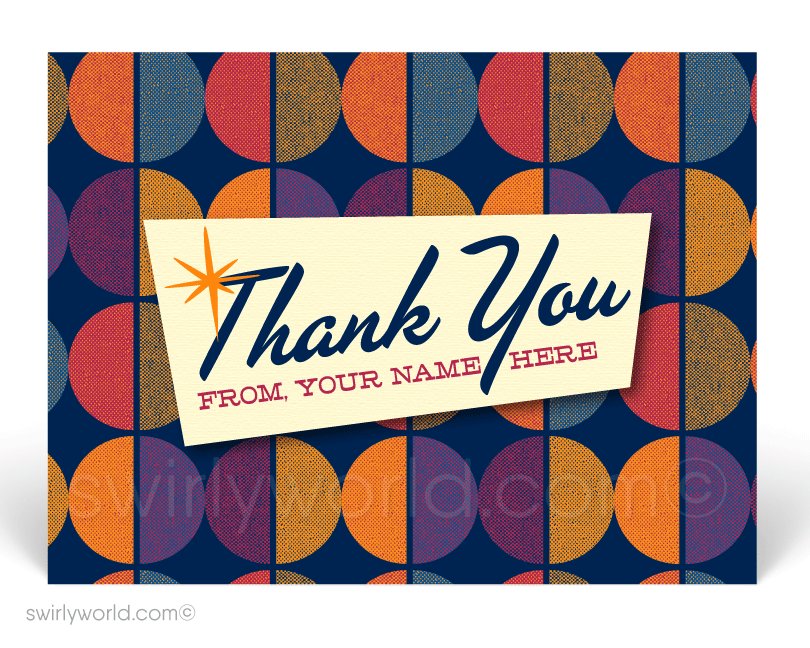 retro modern 1960's circle pattern design midcentury