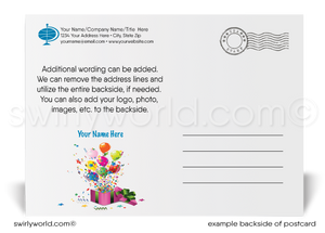 Business Professional Corporate Happy Birthday Customer Postcards