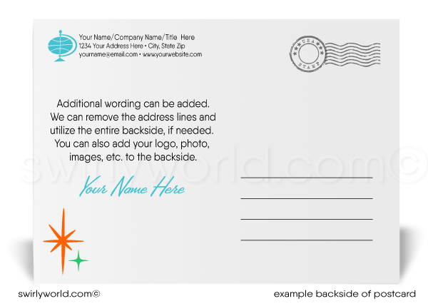Birthday Cake Business Professional Corporate Happy Birthday Customer Postcards