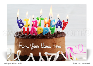 Business Happy Birthday Client Customer Postcards