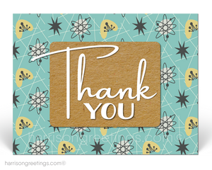 Atomic Retro Mid-Century Modern Thank You Postcards for Business