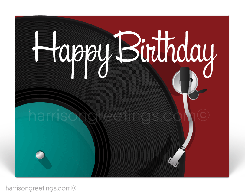 Retro Happy Birthday Client Postcards