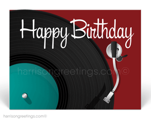 Retro Happy Birthday Client Postcards