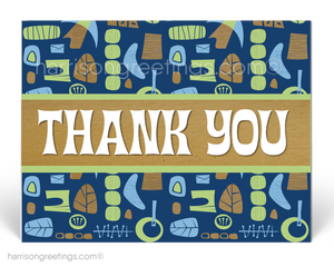 Retro Atomic Mid-Century Modern Tiki Postcard Design