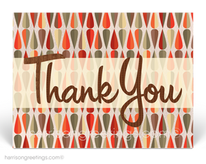 Retro Atomic Mid-Century Modern Thank You Postcards for Clients