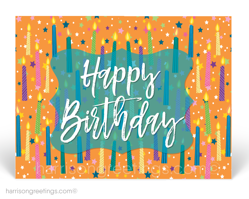 Business Happy Birthday Postcards for Customers