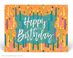 Business Happy Birthday Postcards for Customers
