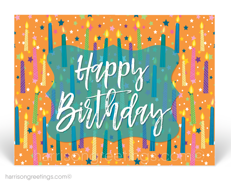 Business Happy Birthday Postcards for Customers