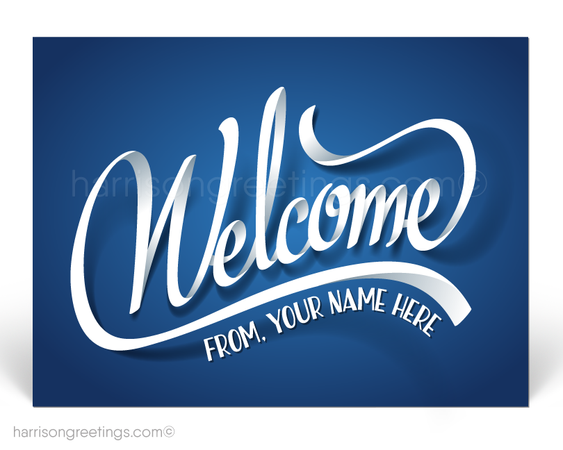 Welcome to Our Company Postcards for New Clients