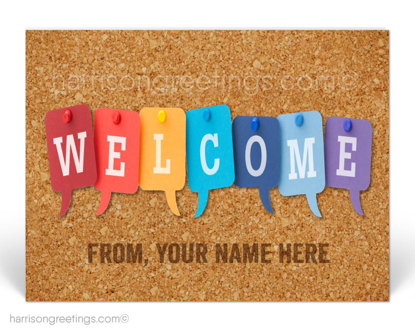 Welcome to Our Company Postcards for New Clients