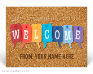 Welcome to Our Company Postcards for New Clients