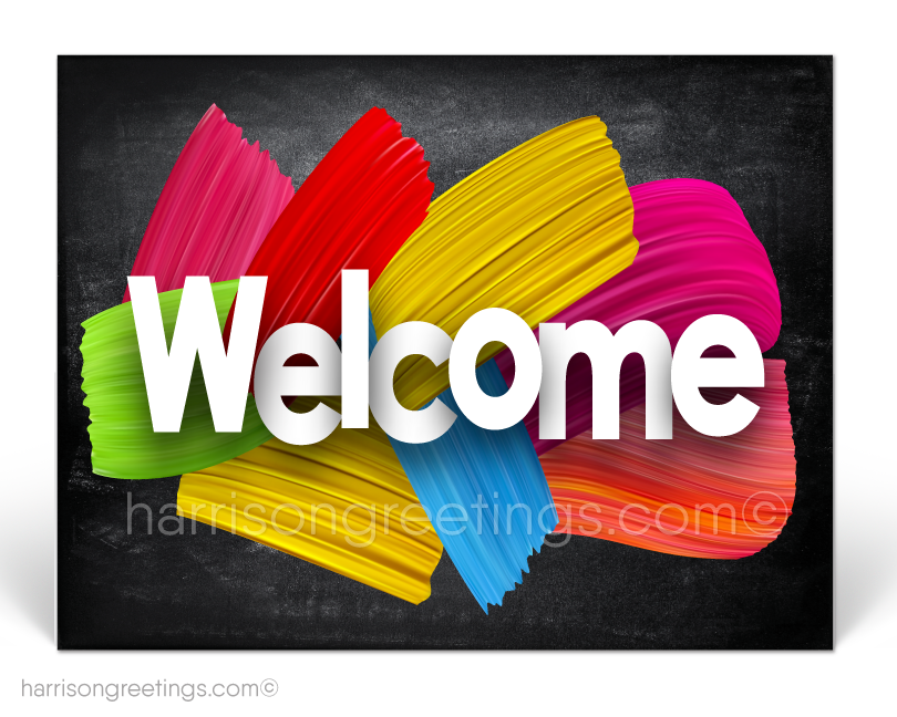 Welcome to Our Company Postcards for New Clients