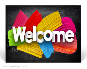 Welcome to Our Company Postcards for New Clients