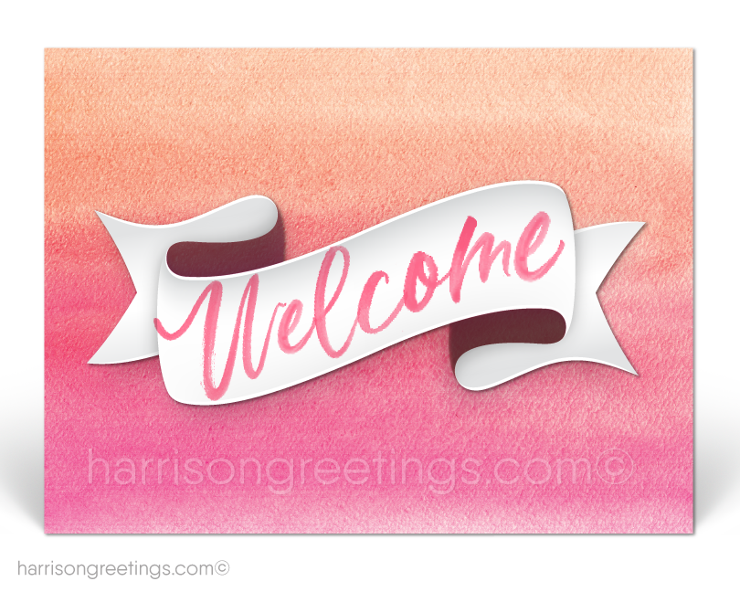 Welcome to Our Company Postcards for New Clients
