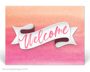 Welcome to Our Company Postcards for New Clients