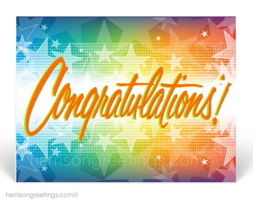 Congratulations Postcards for Business Clients