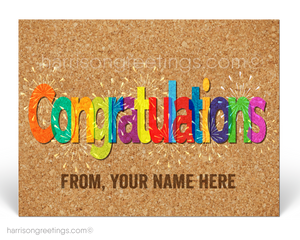 Festive Congratulatons Congrats Postcards