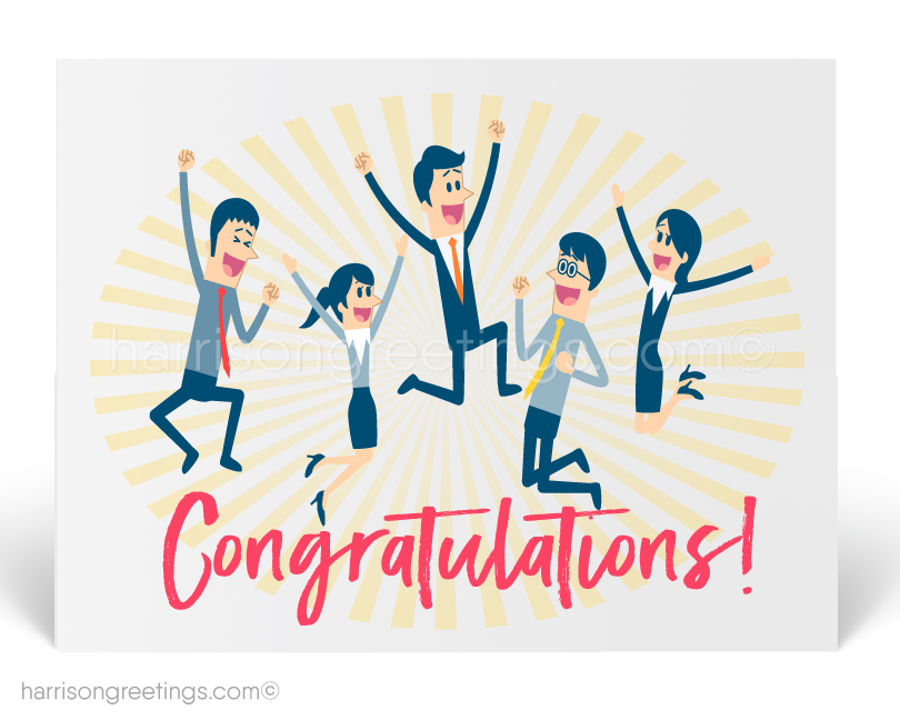 From the Office Congratulatons Business Postcards