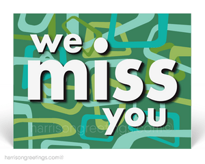 We Miss You Postcards for Business