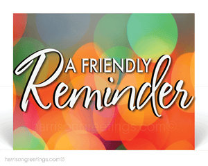 Friendly Reminder Business Appointment Postcards for Clients